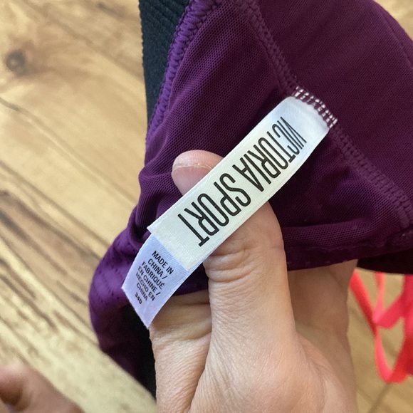 Victoria sport bra size 34D purple and neon orange - Picture 7 of 9